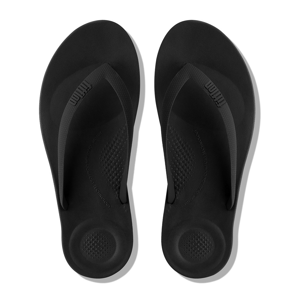 Fitflop Mens Flip-flops - Iqushion Ergonomic - Black - 296-DMQPRY